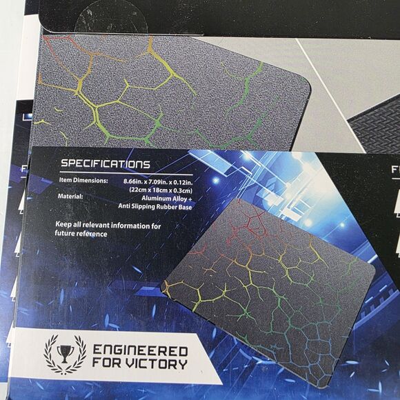 Bass Jaxx Aluminum Gaming Mouse Pad Multi-Color Metal Mousepad - Picture 6 of 6